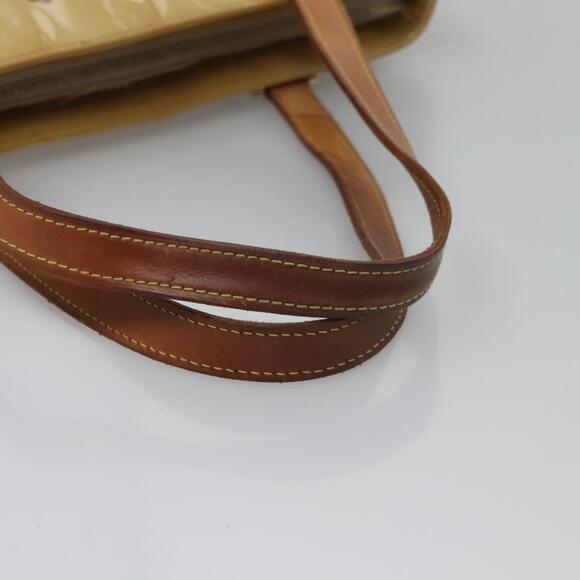 LOUIS VUITTON Monogram Vernis Houston Hand Bag Beige M91004 - Picture 8 of 13
